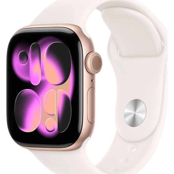Смарт-часы Apple Watch Series 11 42mm золотистыйбежевый 42 резина 1
