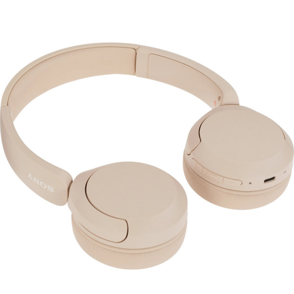 Беспроводные наушники Sony WH-CH520 бежевые 3