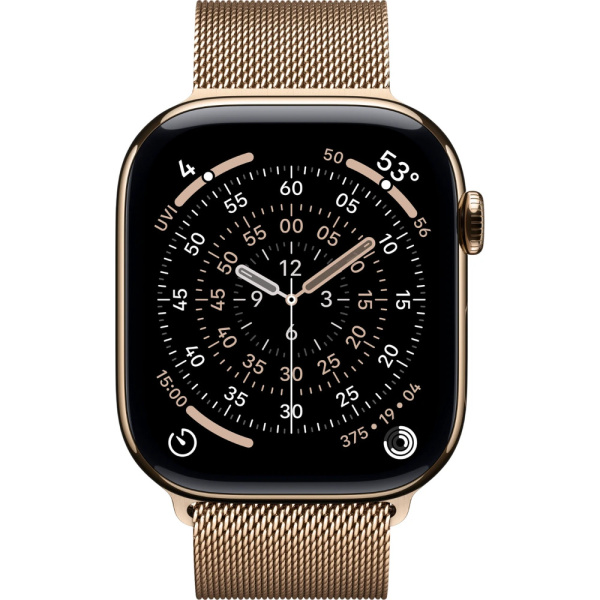 Смарт-часы Apple Watch Series 11 46mm 5G титан золотистыйзолотистый сталь 2